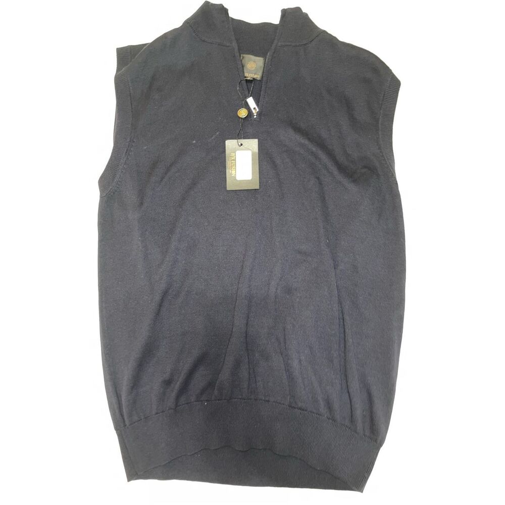 F/X Fusion Men's L‎ Navy Sweater Vest NEW A42